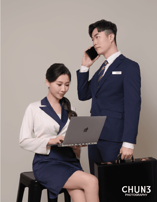 職場雙人 Office Pair Portrait